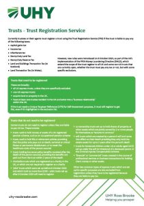 Trust registration service