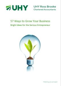Ideas for entrepreneurs how to grow your business booklet from business advisors UHY Ross Brooke