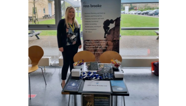 swindon college open day accountant stand