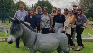 Hungerford accountants playing crazy golf