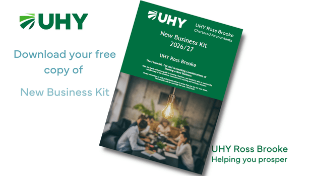 Startup business guide from Chartered Accountants and Business Advisors UHY Ross Brooke. Packed full of great advice for new business owners.