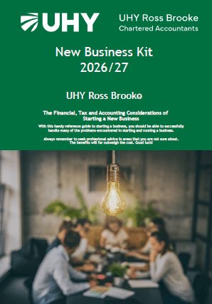 Startup business guide from Chartered Accountants and Business Advisors UHY Ross Brooke. Packed full of great advice for new business owners.
